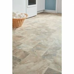 Modular Natural Slate Stone Residential Vinyl Sheet Flooring 12ft. Wide x Cut to Length by TrafficMaster -Addison Rugs Sales modular natural slate trafficmaster vinyl sheet flooring u3130 258c938p144 a0 1000
