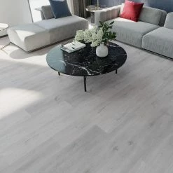 SPC 7-/16 in. W Mont-Orford Gray Oak Waterproof Click-Lock Luxury Vinyl Plank Flooring (28.84 sq. ft./Case) by TrafficMaster -Addison Rugs Sales mont orford gray oak trafficmaster vinyl plank flooring tm2106 4f 1000
