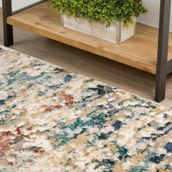 Gentry 26 Multi 9 Ft. 4 In. x 13 Ft. 2 In. Abstract Watercolor Area Rug by Addison Rugs -Addison Rugs Sales multi addison rugs area rugs hdge26mu9x13 40 1000