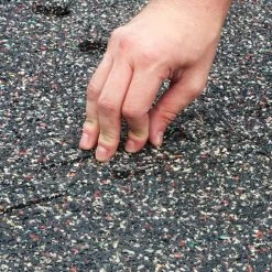 18 in. x 18 in. Rubber Gym/Exercise Flooring Tiles with Nike Grind (14.32 sq. ft.) (6-Pack) Colors will Vary by TrafficMaster -Addison Rugs Sales multi colored specs light gray base trafficmaster gym floor tiles 58807 76 1000