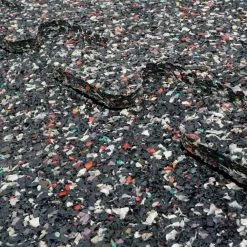 18 in. x 18 in. Rubber Gym/Exercise Flooring Tiles with Nike Grind (14.32 sq. ft.) (6-Pack) Colors will Vary by TrafficMaster -Addison Rugs Sales multi colored specs light gray base trafficmaster gym floor tiles 58807 fa 1000