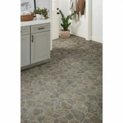 Natural Paver Residential Vinyl Sheet Flooring 12ft. Wide x Cut to Length by TrafficMaster -Addison Rugs Sales natural paver trafficmaster vinyl sheet flooring u6910 284c997g144 a0 1000