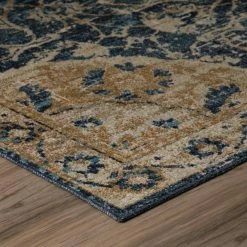 Fergus 3 Navy 2 ft. 3 in. x 7 ft. 5 in. Runner Rug by Addison Rugs -Addison Rugs Sales navy addison rugs area rugs hdfg3na2x7 4f 1000