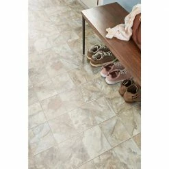 Neutral Square Slate Stone Residential Vinyl Sheet Flooring 12ft. Wide x Cut to Length by TrafficMaster -Addison Rugs Sales neutral slate trafficmaster vinyl sheet flooring u6920 258c990p144 a0 1000