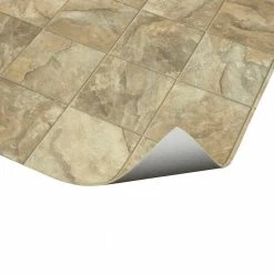 Neutral Square Slate Stone Residential Vinyl Sheet Flooring 12ft. Wide x Cut to Length by TrafficMaster -Addison Rugs Sales neutral slate trafficmaster vinyl sheet flooring u6920 258c990p144 fa 1000