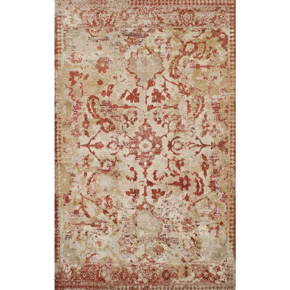 Provincial 4 Paprika 9 ft. 6 x 13 ft. 2 Distressed Persian Area Rug by Addison Rugs 3 Provincial 4 Paprika 9 ft. 6 x 13 ft. 2 Distressed Persian Area Rug by Addison Rugs