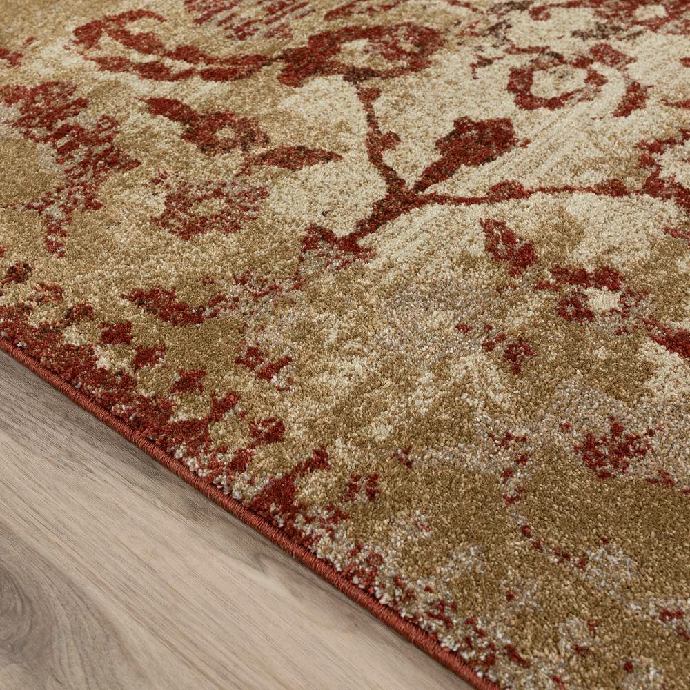 Provincial 4 Paprika 9 ft. 6 x 13 ft. 2 Distressed Persian Area Rug by Addison Rugs 4 Provincial 4 Paprika 9 ft. 6 x 13 ft. 2 Distressed Persian Area Rug by Addison Rugs - Image 2