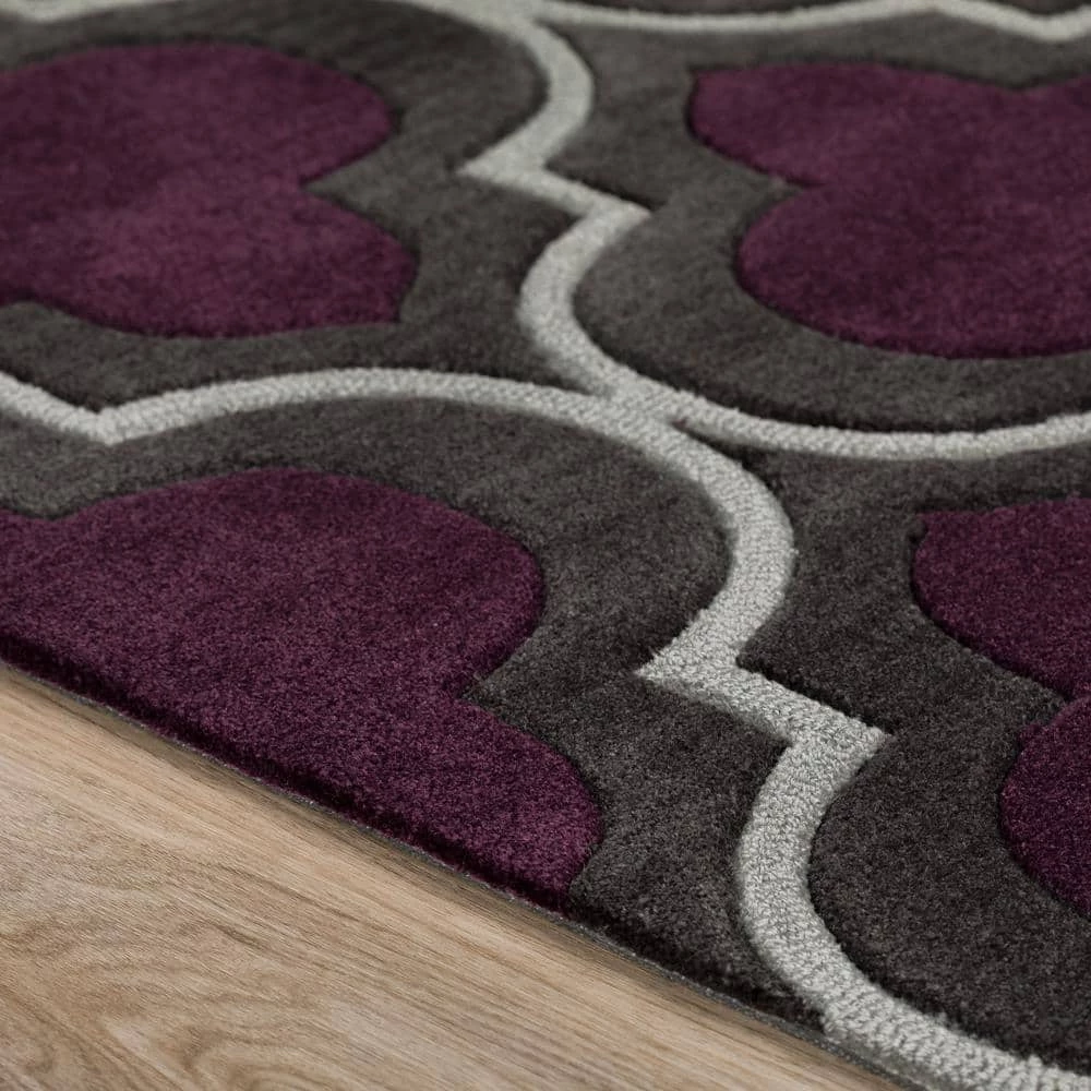 Tantamount 3 Morrocan Trellis Plum 9 ft. x 13 ft. Area Rug by Addison Rugs 4 Tantamount 3 Morrocan Trellis Plum 9 ft. x 13 ft. Area Rug by Addison Rugs - Image 2