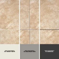 Portland Stone Beige 18 in. x 18 in. Glazed Ceramic Floor and Wall Tile (17.44 sq. ft. / case) by TrafficMaster -Addison Rugs Sales portland stone beige trafficmaster ceramic tile pt011818hd1pv 1d 1000