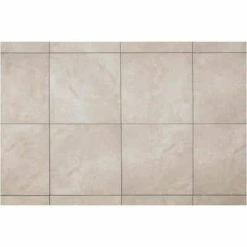Portland Stone Gray 18 in. x 18 in. Glazed Ceramic Floor and Wall Tile (17.44 sq. ft. / case) by TrafficMaster