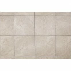 Portland Stone Gray 18 in. x 18 in. Glazed Ceramic Floor and Wall Tile (348.8 sq. ft. / pallet) by TrafficMaster -Addison Rugs Sales portland stone gray trafficmaster ceramic tile ulmk1818pl1pv 4f 1000