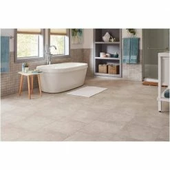 Portland Stone Gray 18 in. x 18 in. Glazed Ceramic Floor and Wall Tile (348.8 sq. ft. / pallet) by TrafficMaster -Addison Rugs Sales portland stone gray trafficmaster ceramic tile ulmk1818pl1pv 76 1000