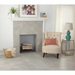 Portland Stone Gray 18 in. x 18 in. Glazed Ceramic Floor and Wall Tile (348.8 sq. ft. / pallet) by TrafficMaster -Addison Rugs Sales portland stone gray trafficmaster ceramic tile ulmk1818pl1pv e1 1000