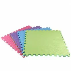 Primary Pastel 24 in. x 24 in. x 0.47 in. Foam Playroom Floor Tiles (4 Tiles/Pack) (16 sq. ft.) by TrafficMaster