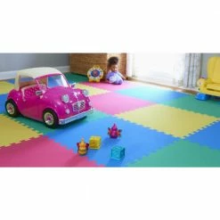 Primary Pastel 24 in. x 24 in. x 0.47 in. Foam Playroom Floor Tiles (4 Tiles/Pack) (16 sq. ft.) by TrafficMaster -Addison Rugs Sales primary pastel trafficmaster gym floor tiles 24121hdus 76 1000