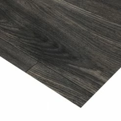 Scorched Walnut Charcoal Wood Residential Vinyl Sheet Flooring 12ft. Wide x Cut to Length by TrafficMaster -Addison Rugs Sales scorched walnut charcoal trafficmaster vinyl sheet flooring c9450407c898p14 c3 1000