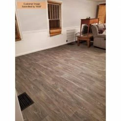Scorched Walnut Grey Wood Residential Vinyl Sheet Flooring 12ft. Wide x Cut to Length by TrafficMaster -Addison Rugs Sales scorched walnut grey trafficmaster vinyl sheet flooring c9450407c895p14 40 1000