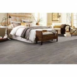 Scorched Walnut Grey Wood Residential Vinyl Sheet Flooring 12ft. Wide x Cut to Length by TrafficMaster -Addison Rugs Sales scorched walnut grey trafficmaster vinyl sheet flooring c9450407c895p14 77 1000