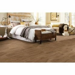 Scorched Walnut Natural Wood Residential Vinyl Sheet Flooring 12ft. Wide x Cut to Length by TrafficMaster -Addison Rugs Sales scorched walnut natural trafficmaster vinyl sheet flooring u9450 407c844p144 1d 1000