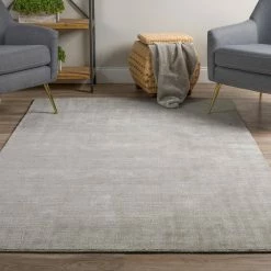 Audrey 1 Silver 9'X13' Solid Hand Loomed Wool and Viscose Indoor by Addison Rugs -Addison Rugs Sales silver addison rugs area rugs hdau1si9x13 31 1000