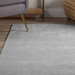 Audrey 1 Silver 9'X13' Solid Hand Loomed Wool and Viscose Indoor by Addison Rugs -Addison Rugs Sales silver addison rugs area rugs hdau1si9x13 a0 1000