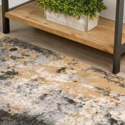 Gentry 19 Silver 2 Ft. 3 In. x 7 Ft. 5 In. Abstract Area Rug by Addison Rugs -Addison Rugs Sales silver addison rugs area rugs hdge19si2x7 40 1000