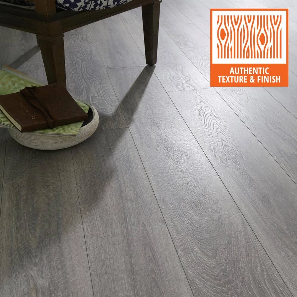Silverton Oak 7-1/2 in W Water Resistant Laminate Wood Flooring (947.6 sq. ft./pallet) by TrafficMaster 5 Silverton Oak 7-1/2 in W Water Resistant Laminate Wood Flooring (947.6 sq. ft./pallet) by TrafficMaster - Image 3