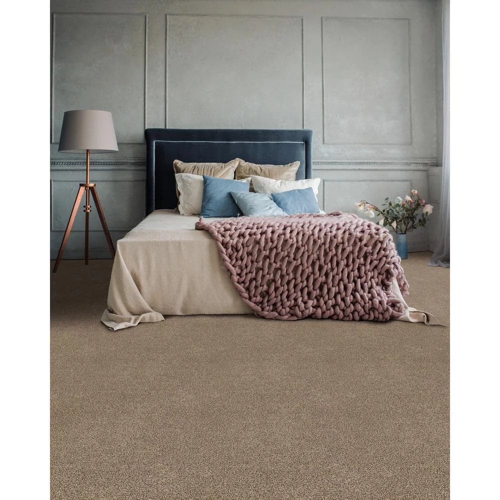 Hartsfield - Color Skypoint Indoor 12 ft. Texture Beige Carpet (1080 sq. ft./Roll) by TrafficMaster 4 Hartsfield - Color Skypoint Indoor 12 ft. Texture Beige Carpet (1080 sq. ft./Roll) by TrafficMaster - Image 2