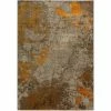 Bach 60 Abstract Tangerine 3 ft. 3 in. x 5 ft. 1 in. Area Rug by Addison Rugs -Addison Rugs Sales tangerine addison rugs area rugs hdbh60ta3x5 64 1000