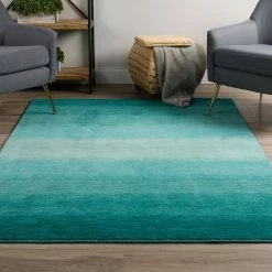 Dunes 1 Teal 5'X7'3" Ombre Wool Indoor by Addison Rugs -Addison Rugs Sales teal addison rugs area rugs hddu1te5x7 31 1000