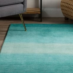 Dunes 1 Teal 5'X7'3" Ombre Wool Indoor by Addison Rugs -Addison Rugs Sales teal addison rugs area rugs hddu1te5x7 4f 1000