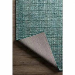 Dexter 1 Teal 2 ft. 3 in. x 7 ft. 6 in. Tonal Solid Wool and Viscose Indoor Area Rug Runner by Addison Rugs -Addison Rugs Sales teal addison rugs area rugs hddx1te2x8 66 1000