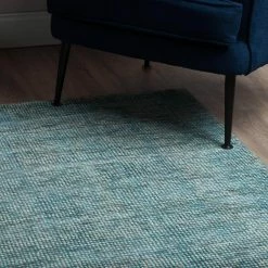 Dexter 1 Teal 2 ft. 3 in. x 7 ft. 6 in. Tonal Solid Wool and Viscose Indoor Area Rug Runner by Addison Rugs -Addison Rugs Sales teal addison rugs area rugs hddx1te2x8 76 1000