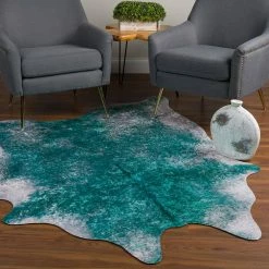 Winston 5 Teal 8 ft. 10 in. x 11 ft. Faux Hyde Area Rug by Addison Rugs 15 Winston 5 Teal 8 ft. 10 in. x 11 ft. Faux Hyde Area Rug by Addison Rugs -Addison Rugs Sales teal addison rugs area rugs hdwn5te9x11 31 1000