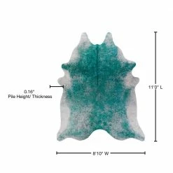 Winston 5 Teal 8 ft. 10 in. x 11 ft. Faux Hyde Area Rug by Addison Rugs 14 Winston 5 Teal 8 ft. 10 in. x 11 ft. Faux Hyde Area Rug by Addison Rugs -Addison Rugs Sales teal addison rugs area rugs hdwn5te9x11 76 1000