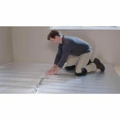 Standard 100 sq. ft. Rolls 25 ft. x 4 ft. x .080 in. Polyethylene Foam 2-in-1 Underlayment by TrafficMaster -Addison Rugs Sales trafficmaster underlayment 100779555 40 1000