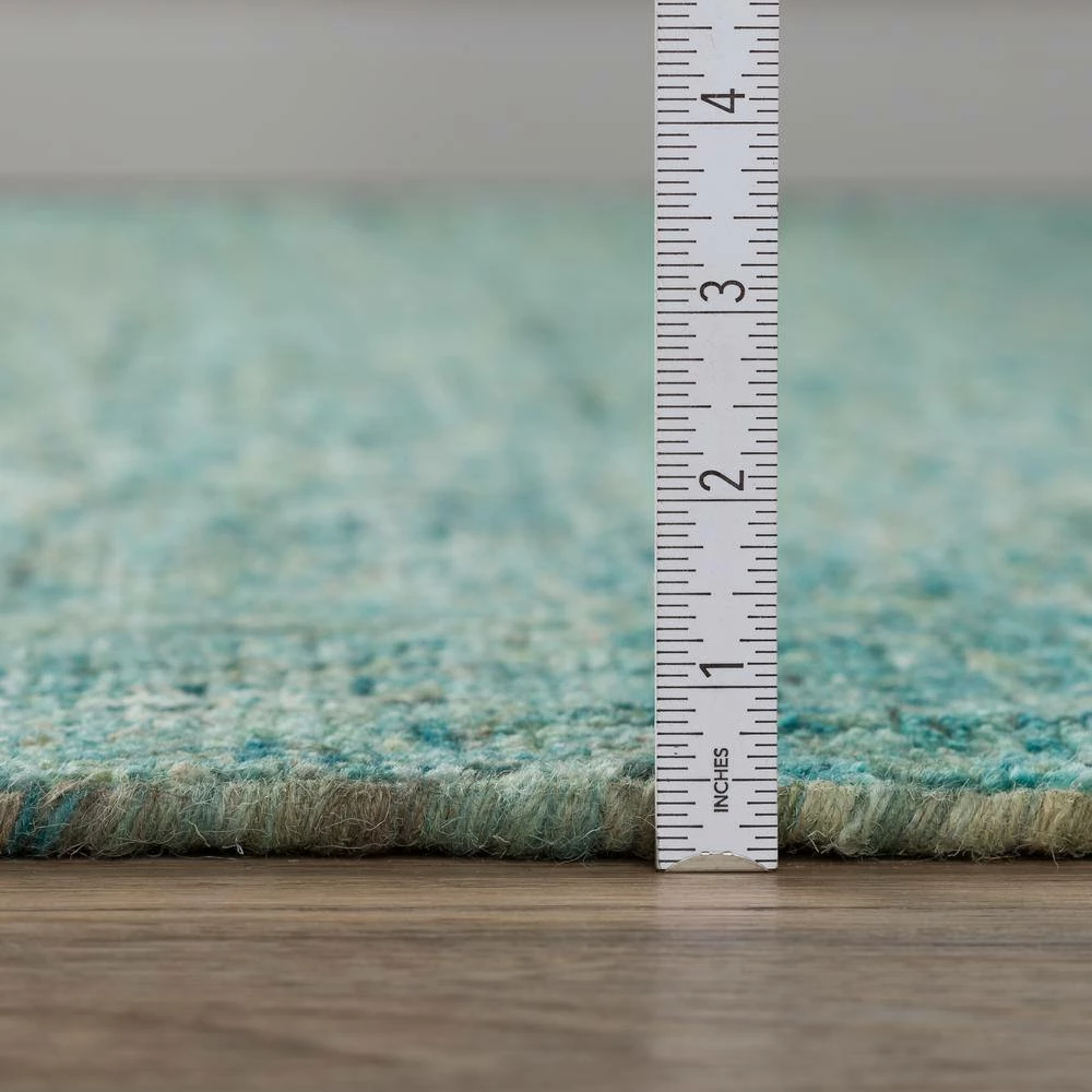 Zen 5 Turquoise 2 ft. 3 in. x 7 ft. 6 in. Runner Rug by Addison Rugs 7 Zen 5 Turquoise 2 ft. 3 in. x 7 ft. 6 in. Runner Rug by Addison Rugs - Image 5