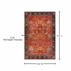 Athena 5 Tuscan 3 ft. 3 in. x 5 ft. 3 in. Area Rug by Addison Rugs -Addison Rugs Sales tuscan addison rugs area rugs hdat5tu3x5 76 1000
