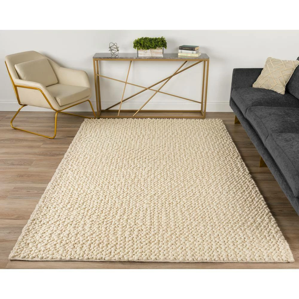 Samson 1 Vanilla 8 ft. x 10 ft. Area Rug by Addison Rugs 13 Samson 1 Vanilla 8 ft. x 10 ft. Area Rug by Addison Rugs - Image 11