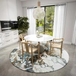 Copeland Volcano 8 ft. x 8 ft. Round Abstract Area Rug by Addison Rugs -Addison Rugs Sales volcano addison rugs area rugs hdkc11vl8ro 31 1000