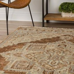 Freya 1 Walnut 7 ft. 6 in. x 9 ft. 8 in. Vintage Medallion Indoor Area Rug by Addison Rugs -Addison Rugs Sales walnut addison rugs area rugs hdfr1wa8x10 76 1000