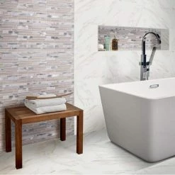 Strata 12 in. x 24 in. Matte Ceramic Stone Look Floor and Wall Tile (16 sq. ft./Case) by TrafficMaster 19 Strata 12 in. x 24 in. Matte Ceramic Stone Look Floor and Wall Tile (16 sq. ft./Case) by TrafficMaster -Addison Rugs Sales white trafficmaster ceramic tile nhdstr1224 66 1000