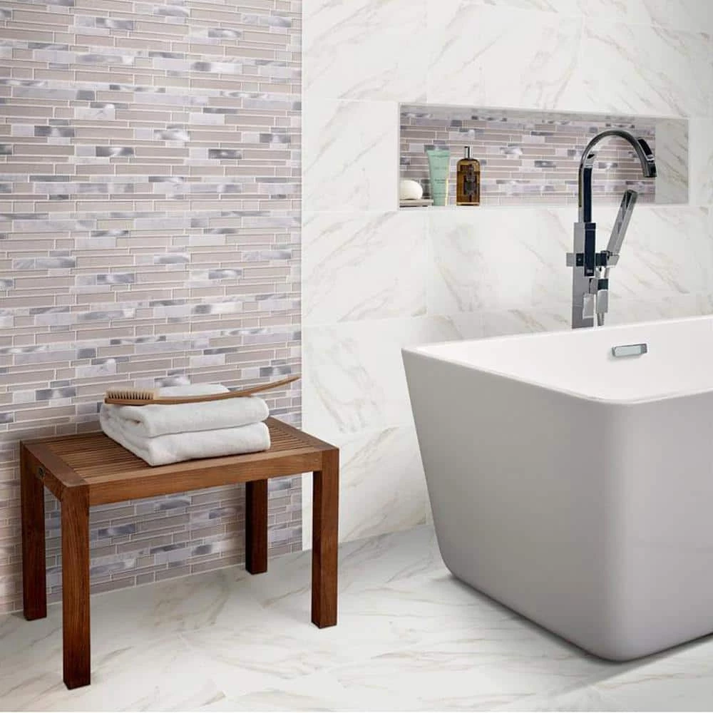 Strata 12 in. x 24 in. Matte Ceramic Stone Look Floor and Wall Tile (16 sq. ft./Case) by TrafficMaster 8 Strata 12 in. x 24 in. Matte Ceramic Stone Look Floor and Wall Tile (16 sq. ft./Case) by TrafficMaster - Image 6