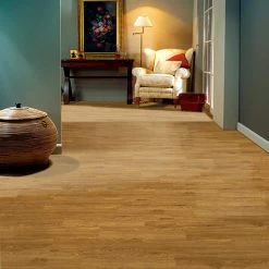 6 in. W x 36 in. L Honey Oak Peel and Stick Luxury Vinyl Plank Flooring (36 sq. ft./case) by TrafficMaster -Addison Rugs Sales wood look trafficmaster vinyl plank flooring hp0431n 44 1000